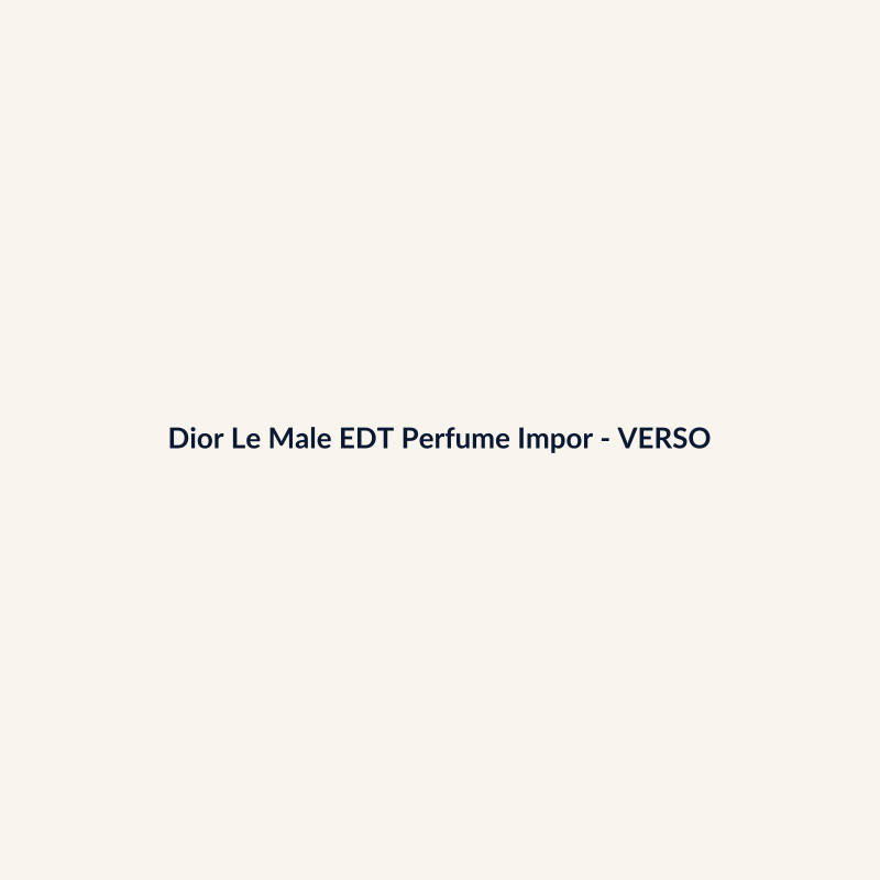 Dior Le Male EDT Perfume Importado 30ml - imagem 2