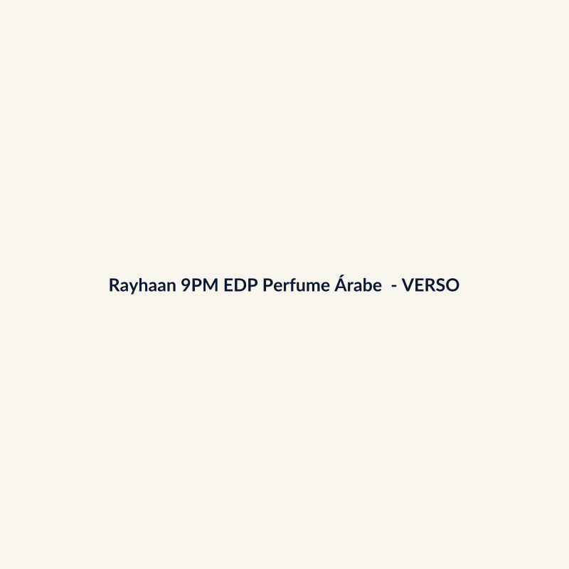 Rayhaan 9PM EDP Perfume Árabe 30ml - imagem 2