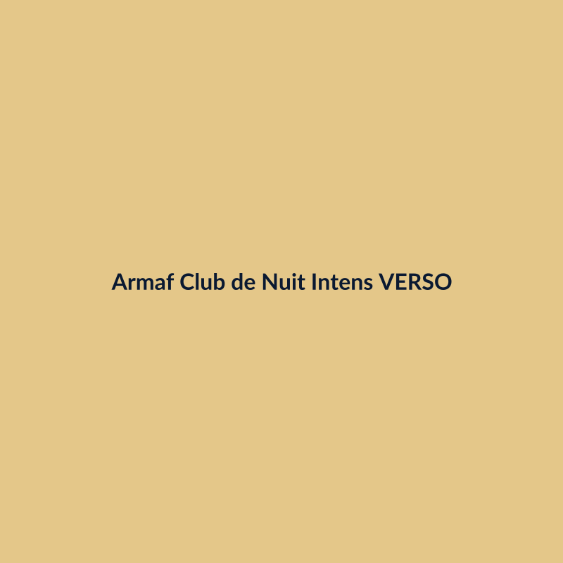 Armaf Club de Nuit Intense Man 105ml VERSO