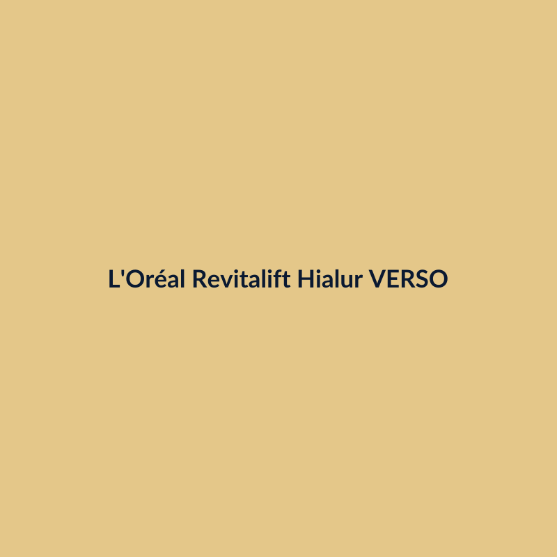L'Oréal Revitalift Hialurônico 30ml VERSO