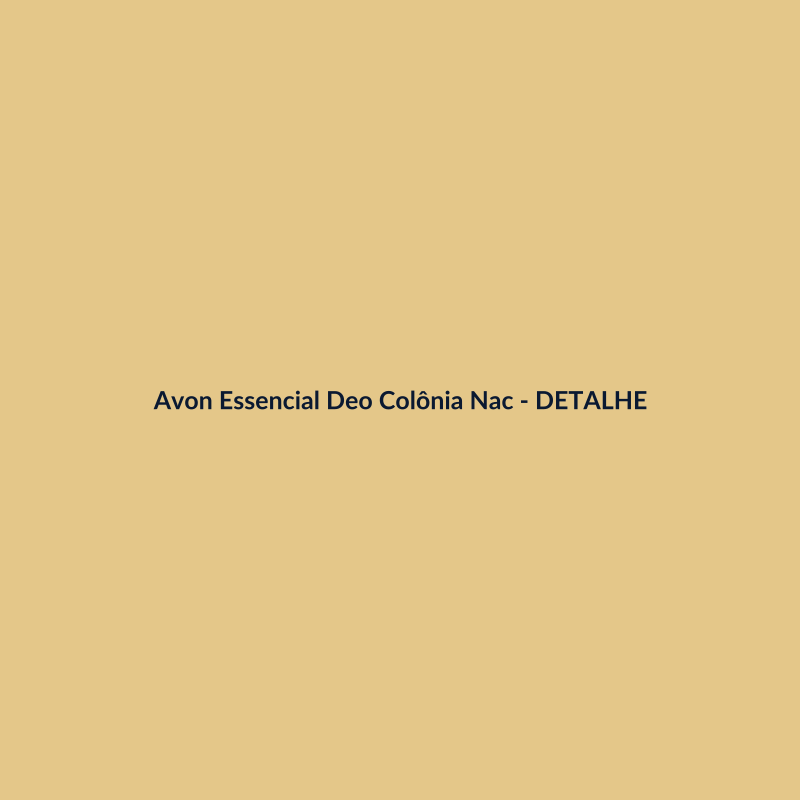 Avon Essencial Deo Colônia Nacional 100g - imagem 3