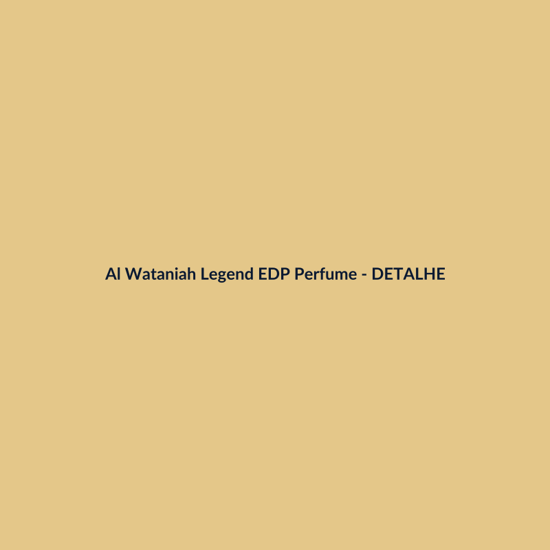 Al Wataniah Legend EDP Perfume Árabe 30ml - imagem 3