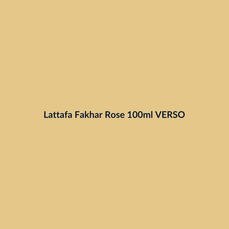 Lattafa Fakhar Rose 100ml Feminino VERSO