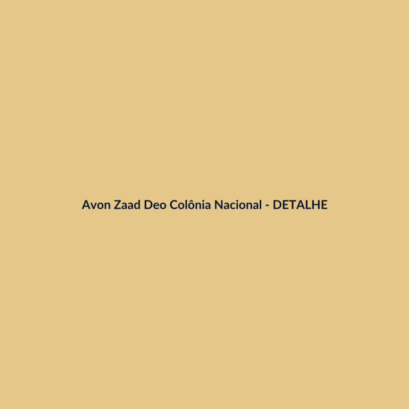 Avon Zaad Deo Colônia Nacional 30ml - imagem 3