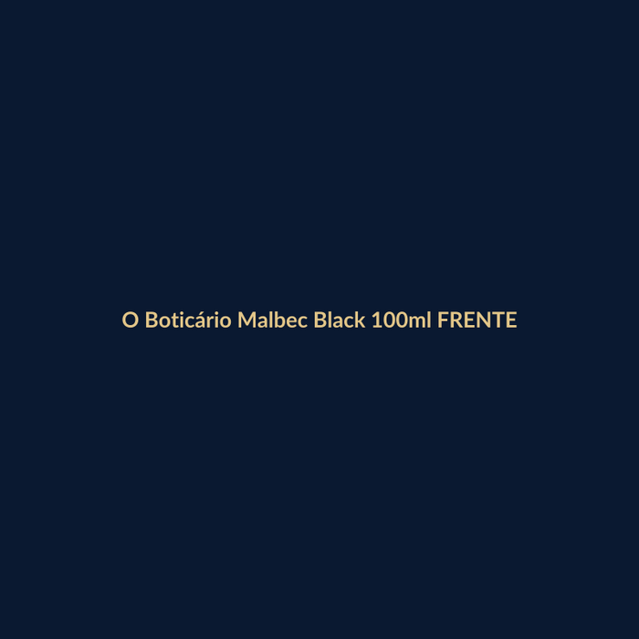 O Boticário Malbec Black 100ml