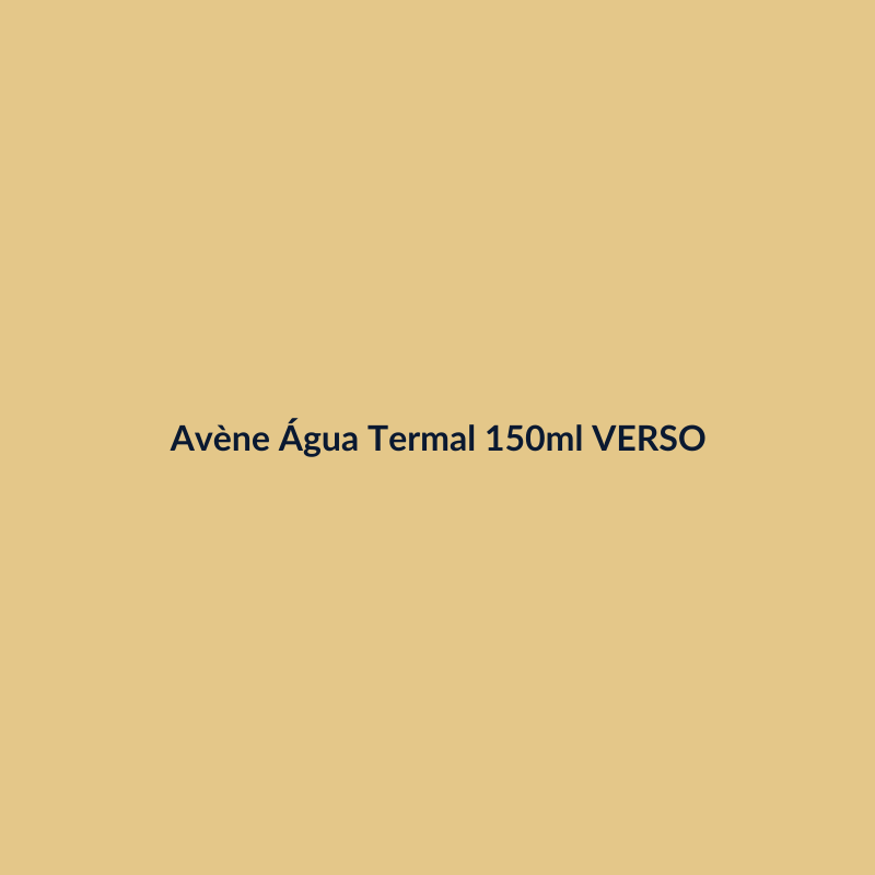 Avène Água Termal 150ml VERSO