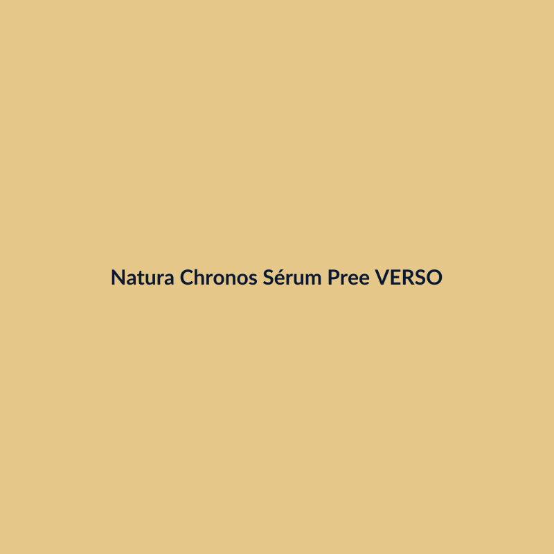 Natura Chronos Sérum Preenchimento 30ml VERSO