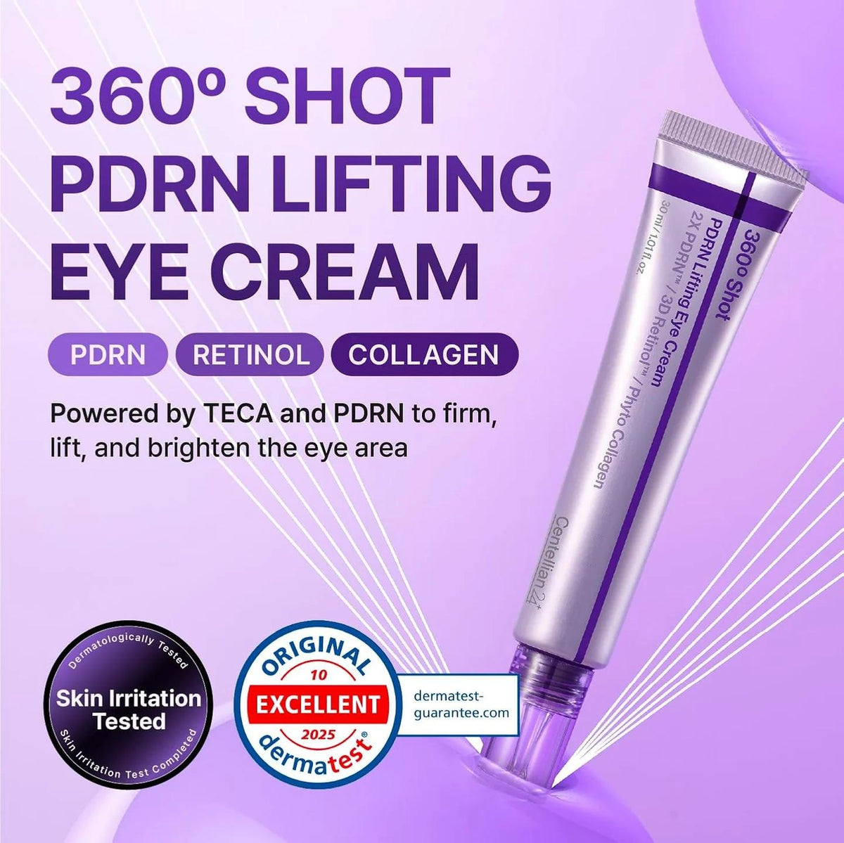 Centellian24 Creme Firmador para Olhos 360º Shot PDRN — Kit 2 × 30 ml