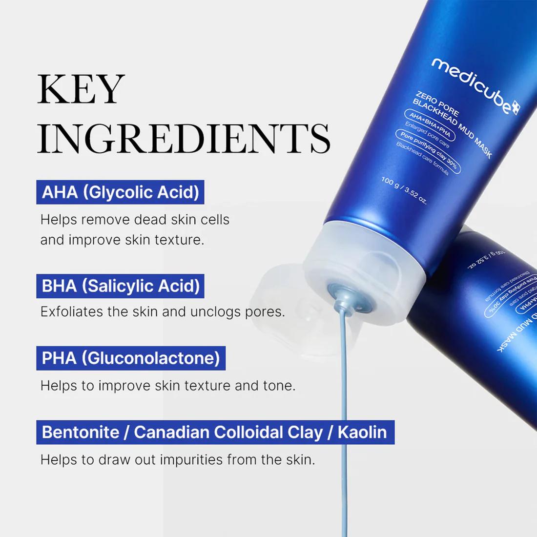 Medicube Máscara de Argila para Cravos Zero Pore 100 ml
