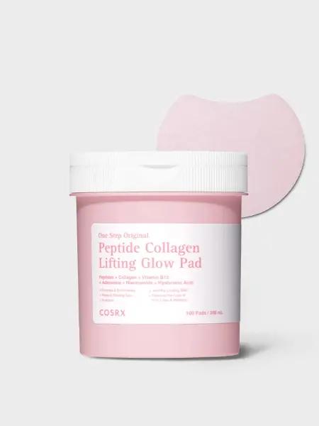 COSRX Discos Faciais Firmadores One Step Original Peptide Collagen Lifting Glow — 100 unidades