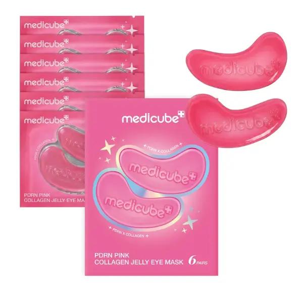 Medicube Máscara em Gel para Olhos PDRN Pink Collagen 6 pares