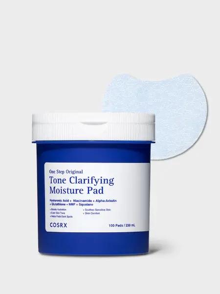COSRX Discos Faciais One Step Original Tone Clarifying Moisture — 100 unidades